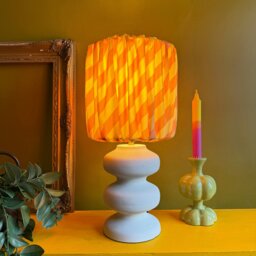 Rackhams Candy Twist Gathered Shades - Marmalade - Ceiling Pendant / Arc Lamp - thumbnail 2