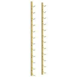 Rackhams Wall Mounted Wine Rack for 12 Bottles Gold Iron - thumbnail 2