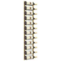 Rackhams Wall Mounted Wine Rack for 12 Bottles Gold Iron - thumbnail 3