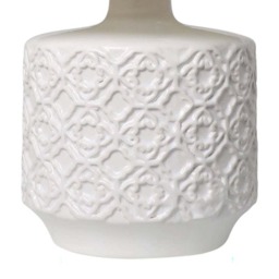 Rackhams Mara White Ceramic Table Lamp - thumbnail 5
