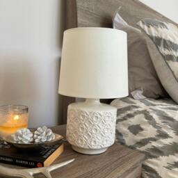 Rackhams Mara White Ceramic Table Lamp