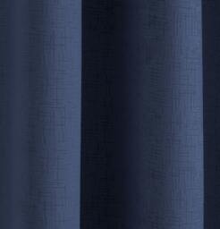 "Rackhams Navy Plain Textured Thermal Room Darkening Energy Saving Pair of Curtains For Bedroom & Living Room - 46"" (117cm) Width x 72"" (183cm) Drop" - thumbnail 3