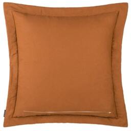 Rackhams Palmeria Velvet Quilted Cushion Cover - Rust - 60cm x 60cm - Rust - 100% Mixed - thumbnail 3