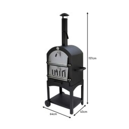 Rackhams Outdoor Pizza Oven, Rain Cover & Union Jack Bunting - thumbnail 2