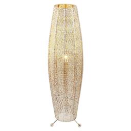 Rackhams Traditional and Ornate Floral Moroccan Floor Lamp in Polished Silver - thumbnail 2