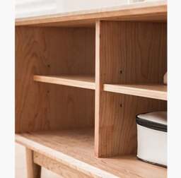 Rackhams Randal Cane TV Stand, Natural Rattan & Wood - thumbnail 6