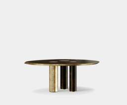 Rackhams Quiver Dining Table: Masterpiece & Iconic with Hammered Aged Brass - thumbnail 3