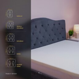 Rackhams Puredream Memory Foam Mattress - 4 inch (10cm) Thick - Small Single - 2ft6 - Small Single - thumbnail 5