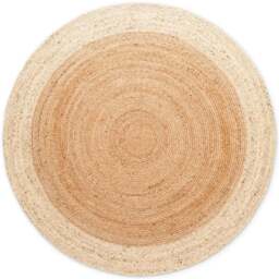 Rackhams Jutta Natural Round Jute Cream Rug - Ø 160 cm - thumbnail 1