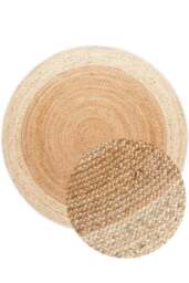 Rackhams Jutta Natural Round Jute Cream Rug - Ø 160 cm - thumbnail 5