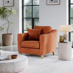 Rackhams The Elton Armchair - Terracota - thumbnail 1