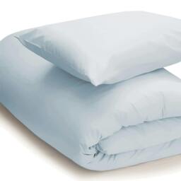 Rackhams Easycare Percale Duvet Cover - Duck Egg Blue - Kingsize - Duck Egg Blue - 50% Cotton/50% Polyester - thumbnail 1