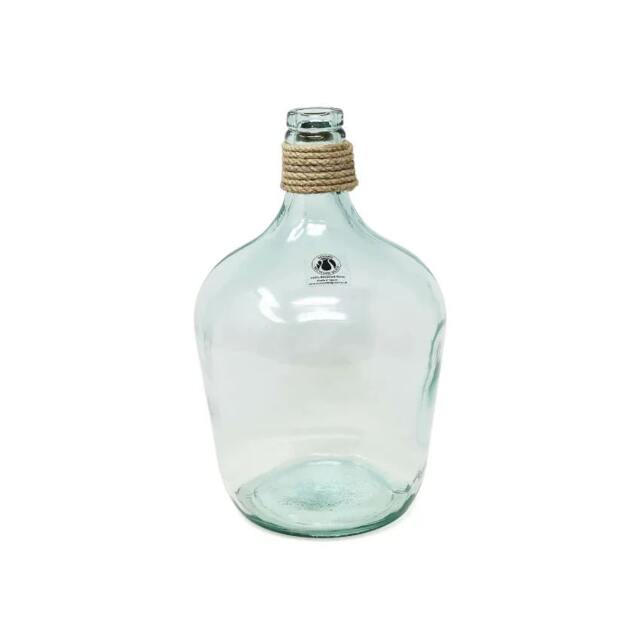 Rackhams Hemp - Carafe Vase - Recycled Glass - 1 - Clear - image 1