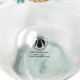 Rackhams Hemp - Carafe Vase - Recycled Glass - 1 - Clear - thumbnail 4