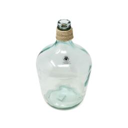 Rackhams Hemp - Carafe Vase - Recycled Glass - 1 - Clear - thumbnail 2