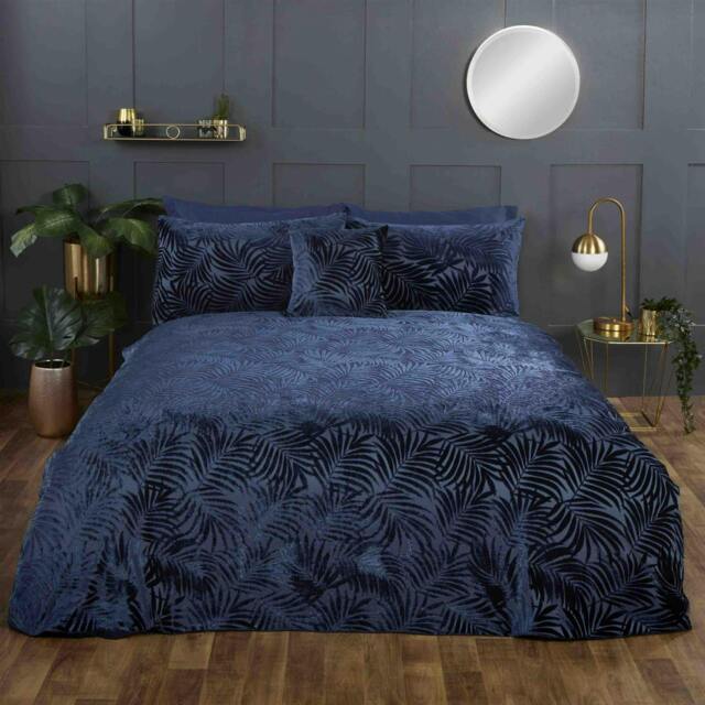 Rackhams Paloma Duvet Cover Set - Navy - Super King - image 1