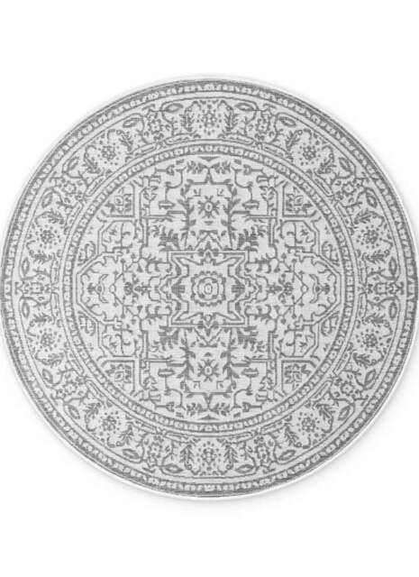 Rackhams Kona Grey Reversible Rug – Indoor & Outdoor - Ø 160 cm - image 1