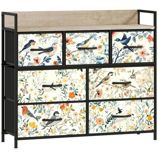 Rackhams 7-Drawer Chest of Drawers - White