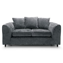 Rackhams Dylan Chenille 3+2 Seater Fabric Sofa in Grey - 3 Seater & 2 Seater Set - thumbnail 3