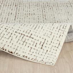 Rackhams Freud-Modern Ivory Brown High Pile Rug - 120 x 170 cm - thumbnail 4