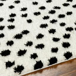 Rackhams Rodos-Modern Beige Black Soft Plush Pile Rug - 160 x 213 cm - thumbnail 3