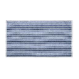 Rackhams Rice Weave Stripe Cotton Towel Blue - Bath Sheet - Blue - thumbnail 3
