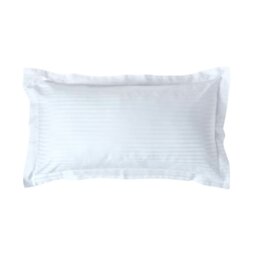 Rackhams Silky 330 TC Egyptian Cotton Satin Stripe Oxford Pillowcase, King Size - Dusky Pink Violet - thumbnail 2