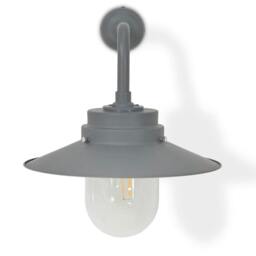 Rackhams HMS Belfast Inspired Deck Light - Exterior Wall Lighting - Charcoal - Aluminium/Glass - H37.7 x W37.7 x D32.2cm, 0.886 kg - thumbnail 2