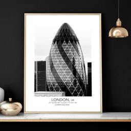 Rackhams Wall pictures for living room ideas - set of 3 London wall art prints - 20 x 30 in / 50 x 76 cm - Matte Museum Quality Art Paper 290 gsm - Oak Frame - thumbnail 6