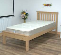 Rackhams Wiltshire Solo Pine Wooden Bed Frame - UV Waxed - 5FT - thumbnail 2