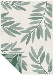 Rackhams Duo Weave Outdoor Green Rug Trailing Leaves - 160X230 cm