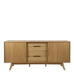 Rackhams Marte 2 Door 4 Drawers Sideboard in Oak - Oak - 180 - 1 - thumbnail 2