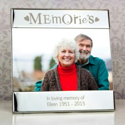 Rackhams Personalised Silver Memories 6x4 Photo Frame - thumbnail 1