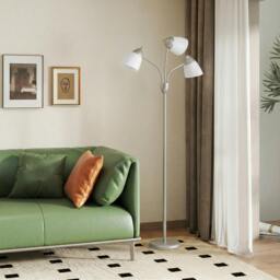 Rackhams Tree Floor Lamp with 3 Adjustable Light, Standing Lamp, Silver Tone - thumbnail 2