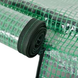 Rackhams Tunnel Greenhouse Green Grow House for Garden Outdoor, Steel Frame, PE Cover, Green, 200 x 100 x 80cm - Green - thumbnail 6