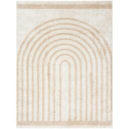 Rackhams Fossay Shag-Washable Beige Modern High Pile Rug - 160 x 213 cm - thumbnail 2