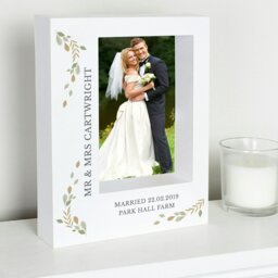 Rackhams Personalised Fresh Botanical 5x7 Box Photo Frame - thumbnail 4