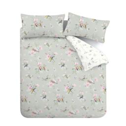 Rackhams Songbird Sage Green Duvet Cover Set - Double - thumbnail 6