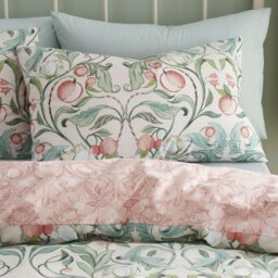 Rackhams Clarence Floral Reversible Duvet Cover Set - Natural - Double - thumbnail 2