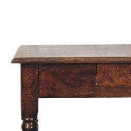 Rackhams Solid Wood California Walnut Writing Desk - thumbnail 5