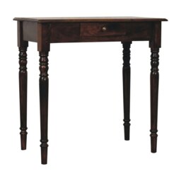 Rackhams Solid Wood California Walnut Writing Desk - thumbnail 3