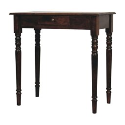 Rackhams Solid Wood California Walnut Writing Desk - thumbnail 4