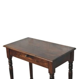Rackhams Solid Wood California Walnut Writing Desk - thumbnail 6