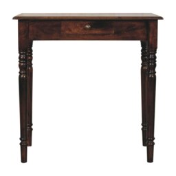 Rackhams Solid Wood California Walnut Writing Desk - thumbnail 2