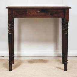 Rackhams Solid Wood California Walnut Writing Desk - thumbnail 1
