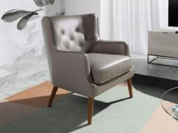 Rackhams Chester Armchair Dark Grey Leather 5085 - Modern - Yes - No - thumbnail 3