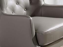 Rackhams Chester Armchair Dark Grey Leather 5085 - Modern - Yes - No - thumbnail 5