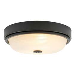 Rackhams Sensor IP44 Bathroom Ceiling Light in Matte Black with Multi Functions - thumbnail 2