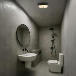 Rackhams Sensor IP44 Bathroom Ceiling Light in Matte Black with Multi Functions - thumbnail 6