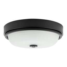 Rackhams Sensor IP44 Bathroom Ceiling Light in Matte Black with Multi Functions - thumbnail 1